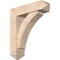 Ekena Millwork Thorton Arts and Crafts Smooth Bracket w/ Offset Brace, Douglas Fir, 7 1/2"W x 28"D x 32"H BKT0806X28X32THR03SDF - alternate 1